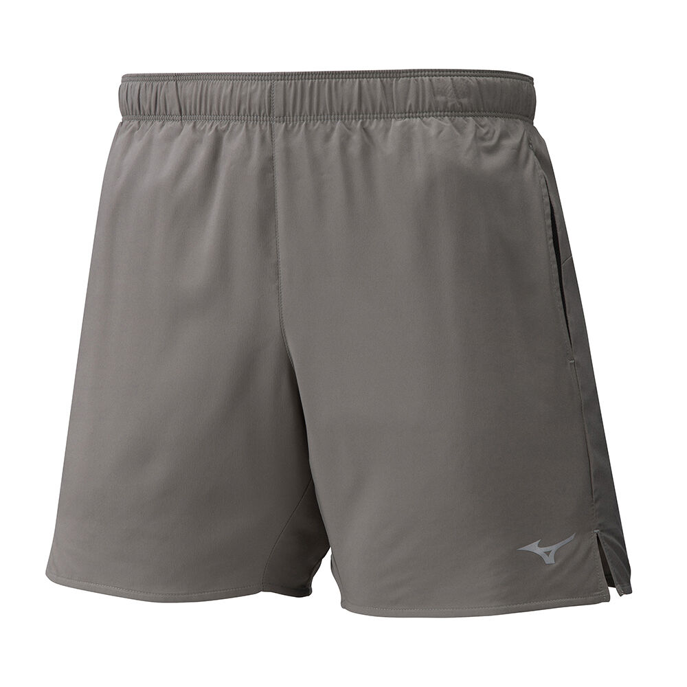 Pantaloncini Mizuno Running Core 5.5 Uomo - Grigie - 53817-UQJA